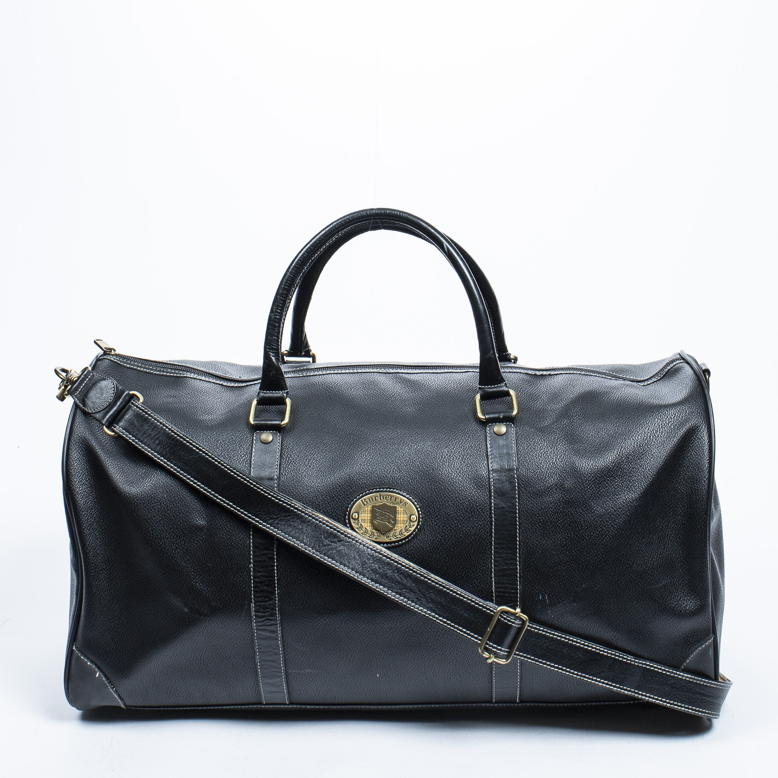 BURBERRY Women's Reisetasche aus Leder in Schwarz