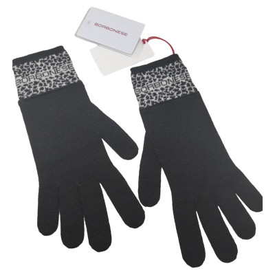 Borbonese Gloves Wool in Black