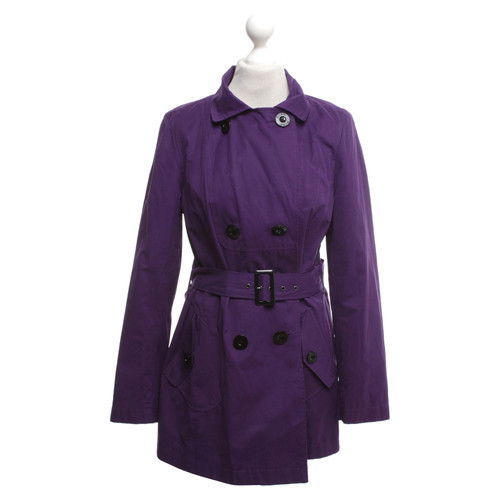 HOBBS Damen Mantel in Violett Größe: UK 10 | Second Hand