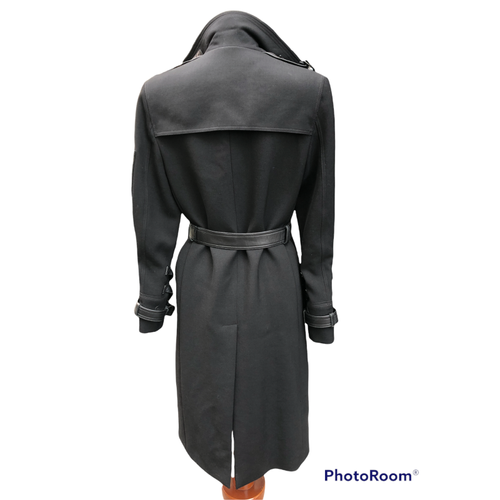 VERSACE Women's Jacke/Mantel aus Wolle in Schwarz