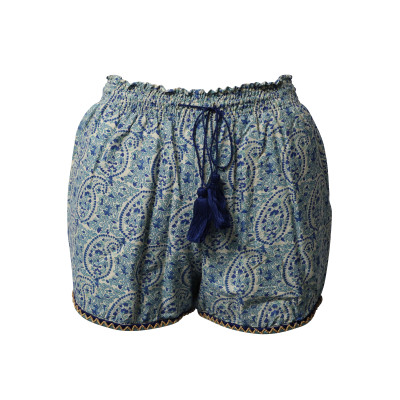Talitha Shorts aus Baumwolle in Blau