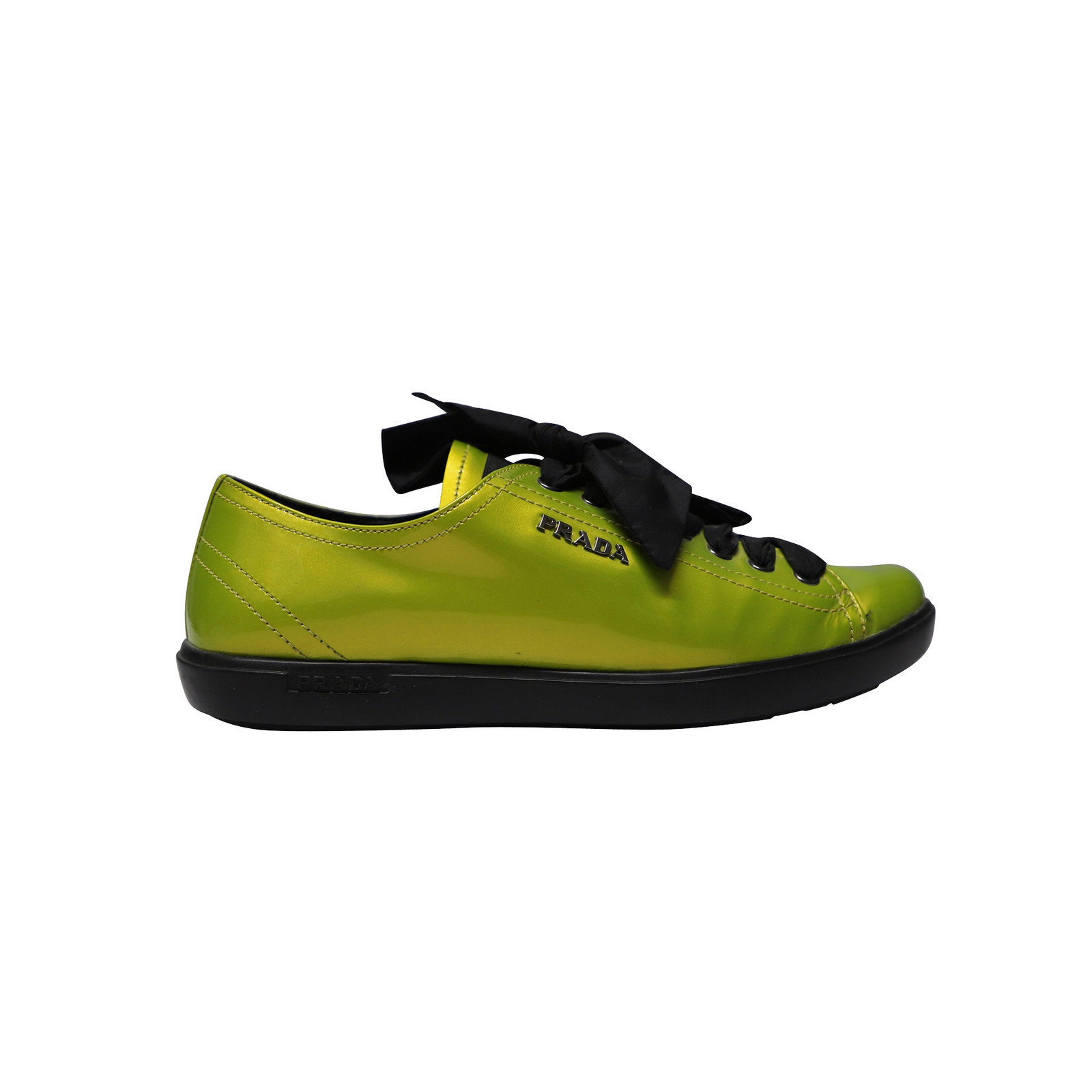 PRADA Donna Sneakers aus Leder in Grün Taglia: EU 37