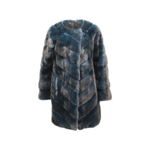 YVES SALOMON Women's Jacke/Mantel aus Pelz in Blau
