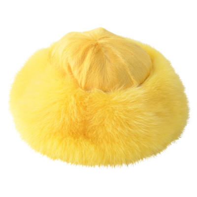 Dolce & Gabbana Hat/Cap Leather in Yellow