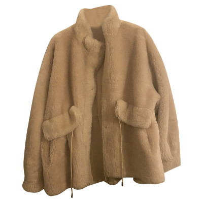 Max & Moi Giacca/Cappotto in Pelle in Beige
