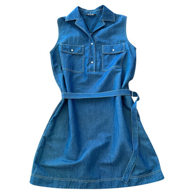 Loro Piana Kleid aus Baumwolle in Blau