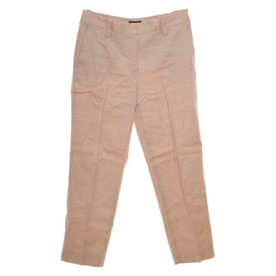 MASSIMO DUTTI Women's Trousers Linen in Beige Size: IT 38