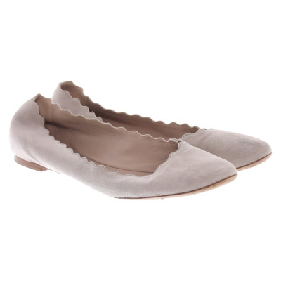 Chloé Slippers/Ballerinas Leather in Grey