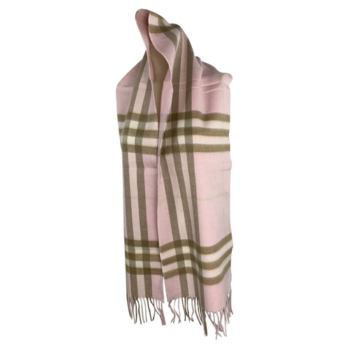 BURBERRY Damen Schal/Tuch aus Kaschmir in Rosa / Pink