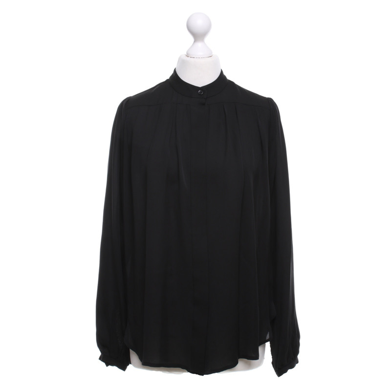 Michael Kors Zijden blouse zwart zakelijke stijl Mode Blouses Zijden blouses 
