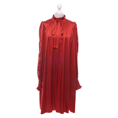 Adam Lippes Dress Silk in Red