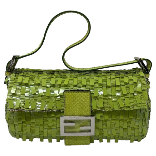 FENDI Donna Baguette Bag in Verde | Seconda Mano