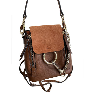 Chloé Faye Backpack Leather in Brown