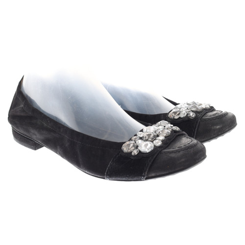 KENNEL & SCHMENGER Women's Slippers/Ballerinas Leather in Black