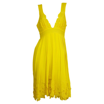 Catherine Malandrino Kleid aus Seide in Gelb