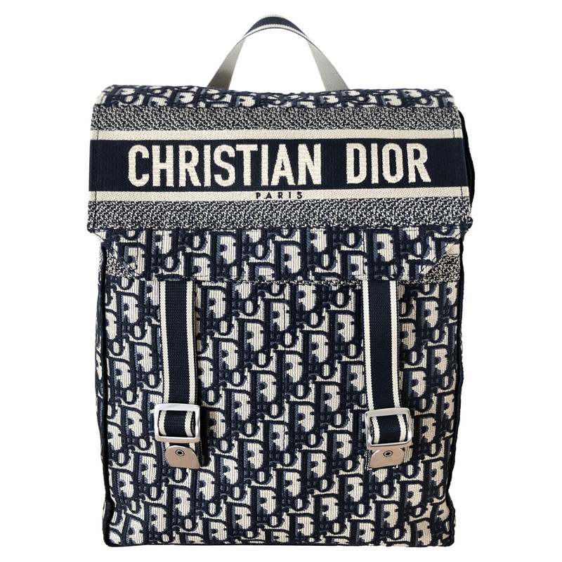 dior canvas backpack