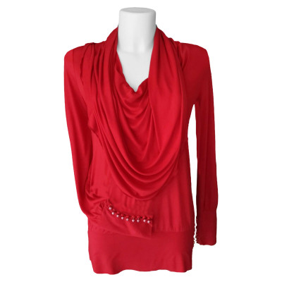 Armani Jeans Top Viscose in Red