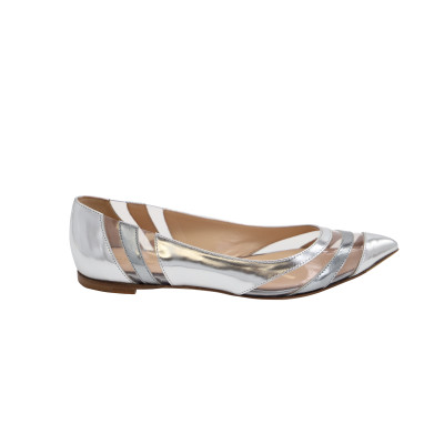 Gianvito Rossi Slippers/Ballerinas Patent leather in Silvery