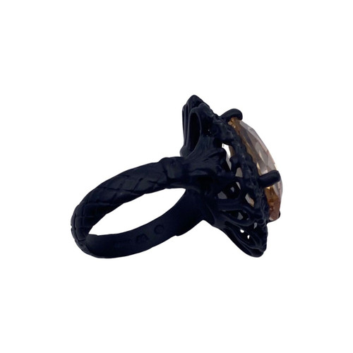 Bottega Veneta Ring aus Keramik in Schwarz
