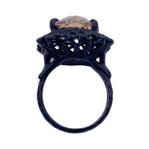 Bottega Veneta Ring aus Keramik in Schwarz