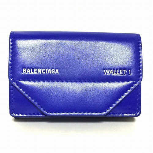 BALENCIAGA Damen Täschchen/Portemonnaie aus Leder in Blau