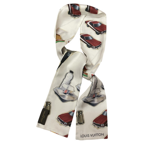 LOUIS VUITTON Women's Schal/Tuch aus Seide in Weiß