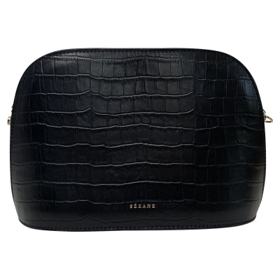 Sézane Handbag Patent leather in Black