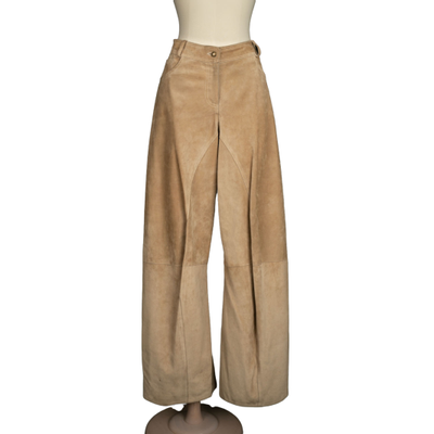 Christian Dior Trousers Suede in Beige