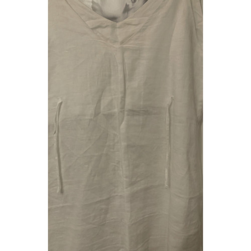 POSSE Women's Kleid aus Leinen in Weiß Size: M | Second Hand