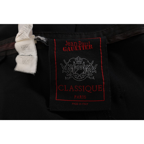 Jean Paul Gaultier Paire de Pantalon en Laine en Noir