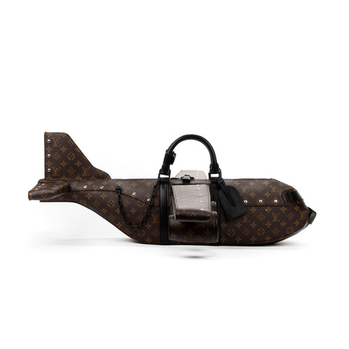 LOUIS VUITTON Dames Airplane Bag aus Canvas in Braun