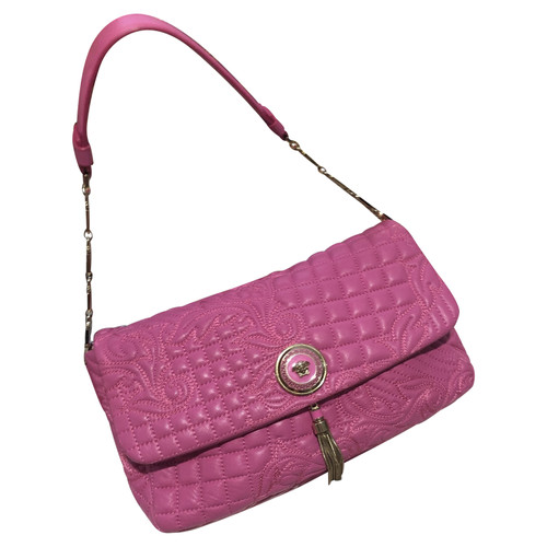 VERSACE Damen Handtasche aus Leder in Rosa / Pink