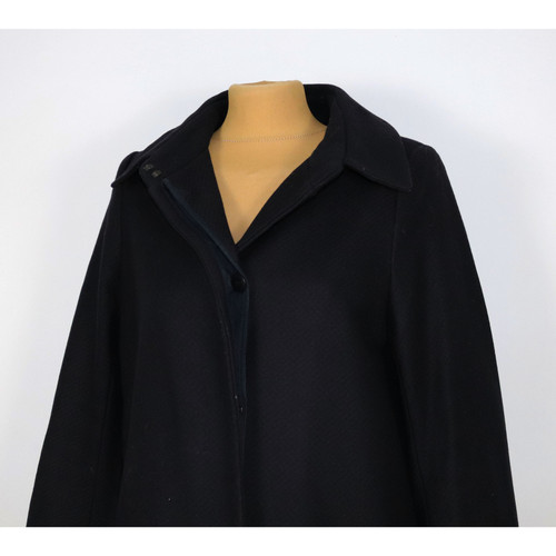 COS Damen Jacke/Mantel aus Wolle in Schwarz Größe: FR 36