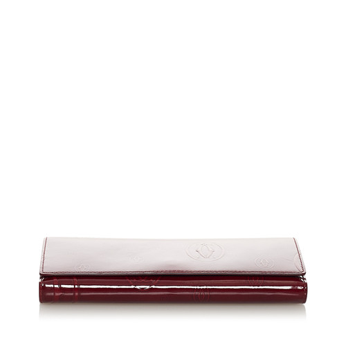 Cartier Täschchen/Portemonnaie aus Lackleder in Rot