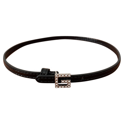 Gucci Necklace Leather in Black