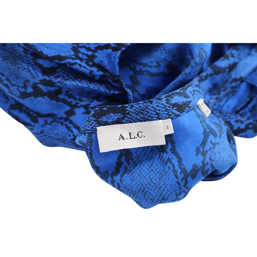A.L.C. Kleid aus Seide in Blau