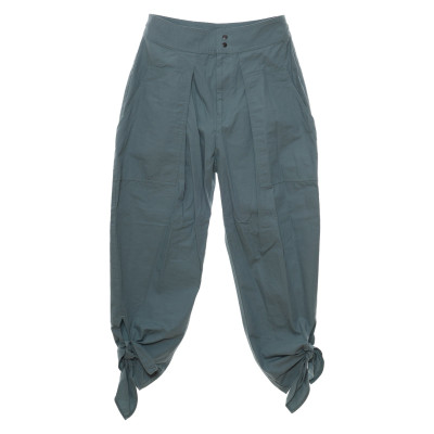 Isabel Marant Trousers Cotton in Turquoise