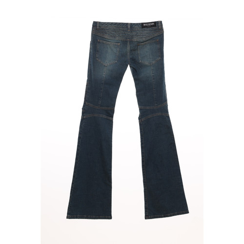 BALMAIN Dames Jeans Katoen in Blauw in Maat: FR 38