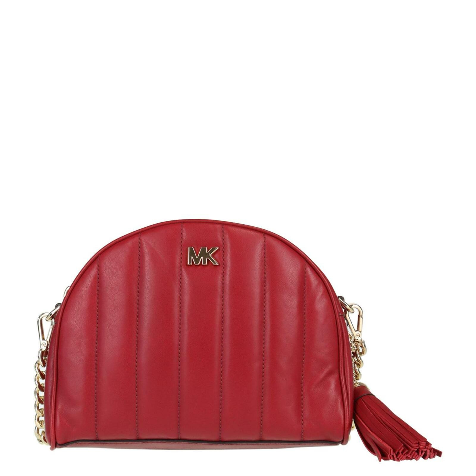 MICHAEL KORS Donna Borsa a tracolla in Pelle in Bordeaux