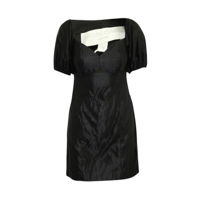 Caroline Constas Kleid aus Baumwolle in Schwarz
