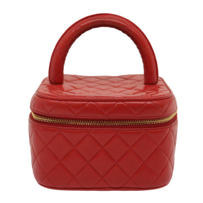 Chanel Vanity Leather in Red