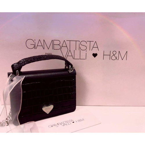 GIAMBATTISTA VALLI X H&M Dames Umhängetasche aus Leder in Schwarz