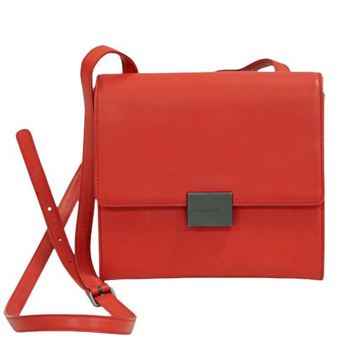 PIERRE CARDIN Dames Handtasche aus Leder in Rot