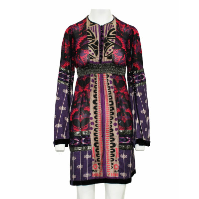 Anna Sui Dress Silk in Violet