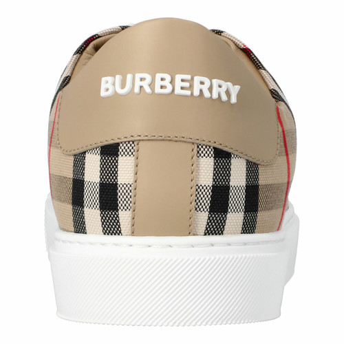 BURBERRY Dames Sneakers aus Baumwolle in Beige | Tweedehands