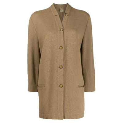Krizia Jacket/Coat Wool in Beige