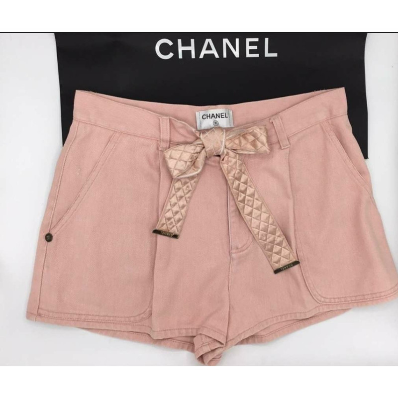 Chanel Pink Shorts Luxury Apparel on Carousell