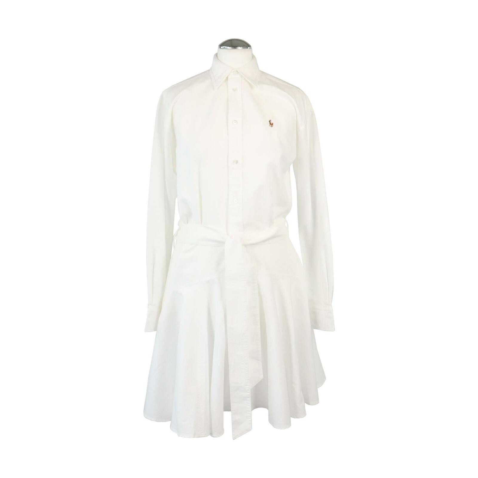 POLO RALPH LAUREN Women's Kleid aus Baumwolle in Weiß