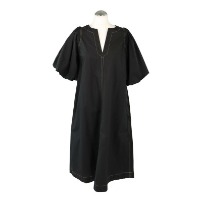 Second Female Robe en Coton en Noir