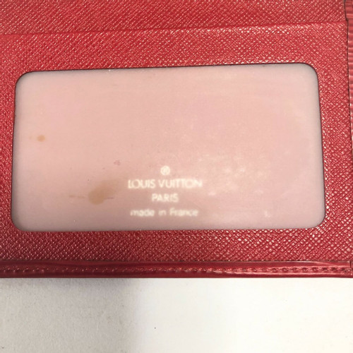 LOUIS VUITTON Damen Kartenetui aus Leder in Rot